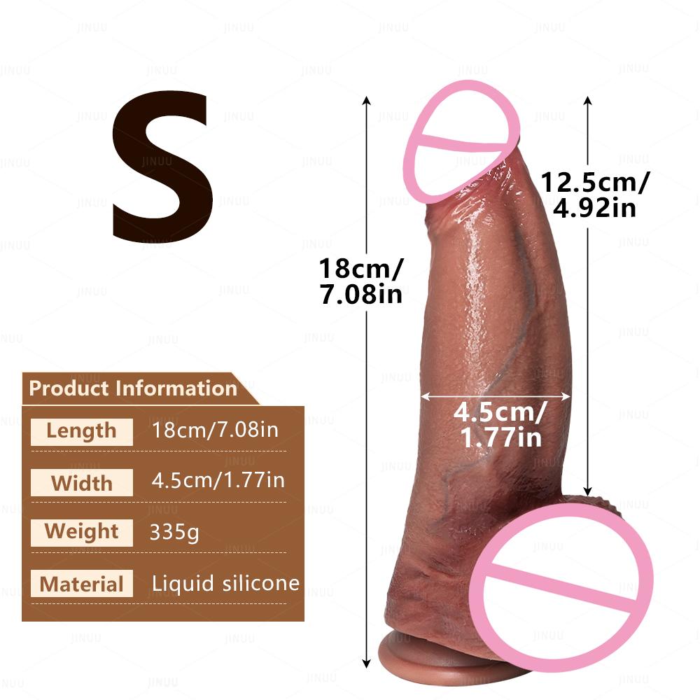 Oversized Soft Realistic Dildo Big Penis Suction Cup Dick Penetration Anal Adult Anal Sex Toys for Women Masturbation Dildo Waterproof & Easy To Clean