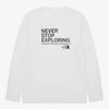 The North Face Nse Long Sleeve T shirT whiTe nT7Tr58b