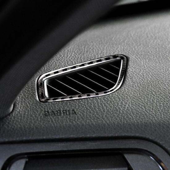 For BMW F30 F31 F32 F33 F34 Carbon Fiber AC Air Outlet Vents Cover Stickers Trim