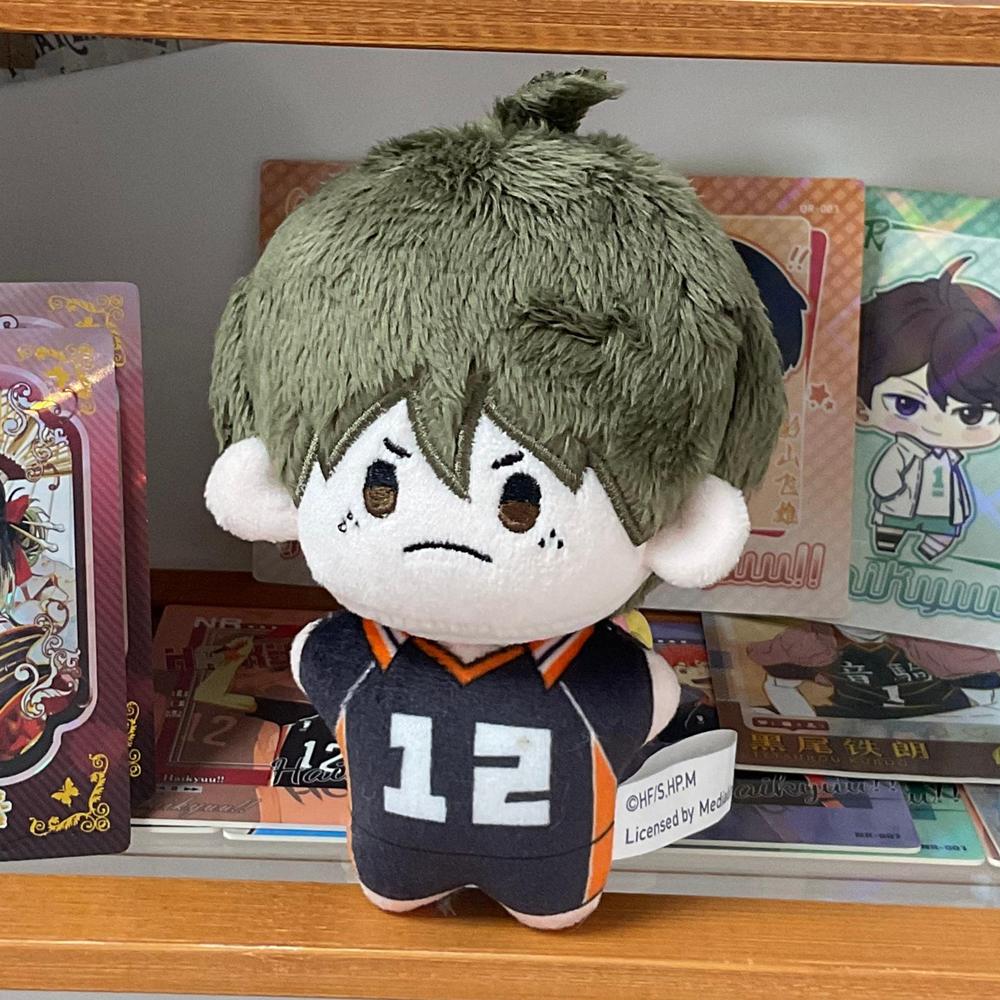 10CM Haikyuu Plush Pendant Toy Hinata Shoyo Tobio Kageyama Tadashi Yamaguchi Dolls Coin Purse Blue Prison Keychain Pendant Gift