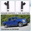 4-Color Plastic Fuel Injector Nozzle for Ford E-150/E-250 - Black