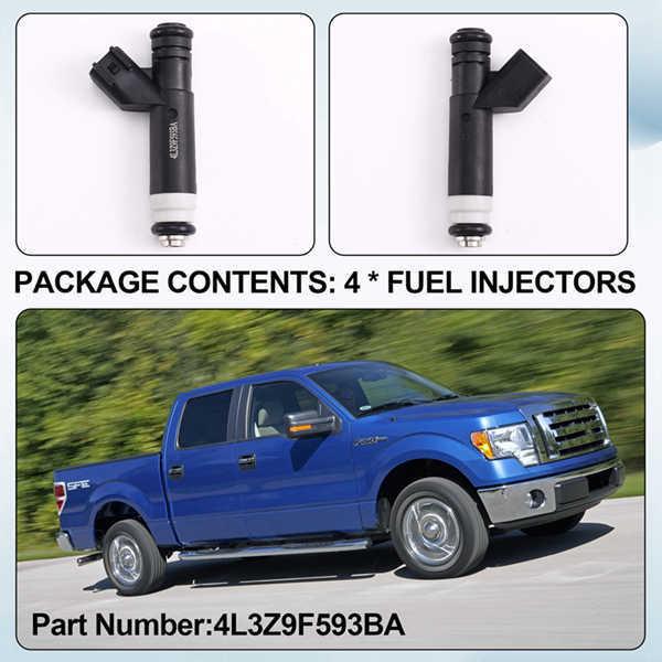 4-Color Plastic Fuel Injector Nozzle for Ford E-150/E-250 - Black