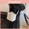Pu Small Square Bag For Women With Zipper Closure And Inner Card Pocket Urban Style