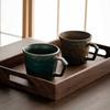 Handmade Cutting Cup Retro Mug Daily Large Capacity Water Cup Coarse Pottery Coffee Cup Home Office Cup