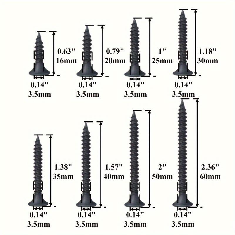 M3.5 Countersunk Head Self Tapping Screws Cross Flat Head Gypsum Board Screws Light Steel Keel Woodworking Self Tapping Screws