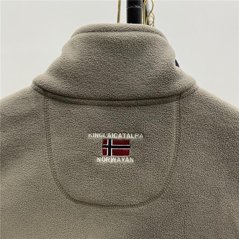 Men's Winter Thick Fleece Warm And Cold Resistant Standing Collar Fleece Jacket