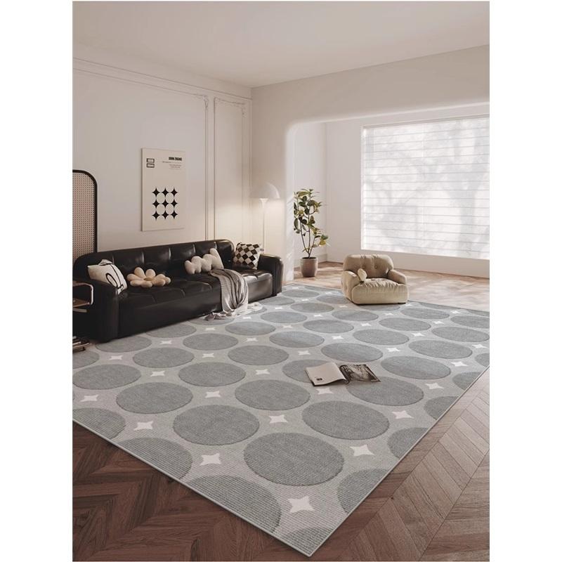 French Style Large Area Carpet For Living Room Stain Resistant Easy Care Non Slip Sofa Mat Home Absorbent Foot Mat