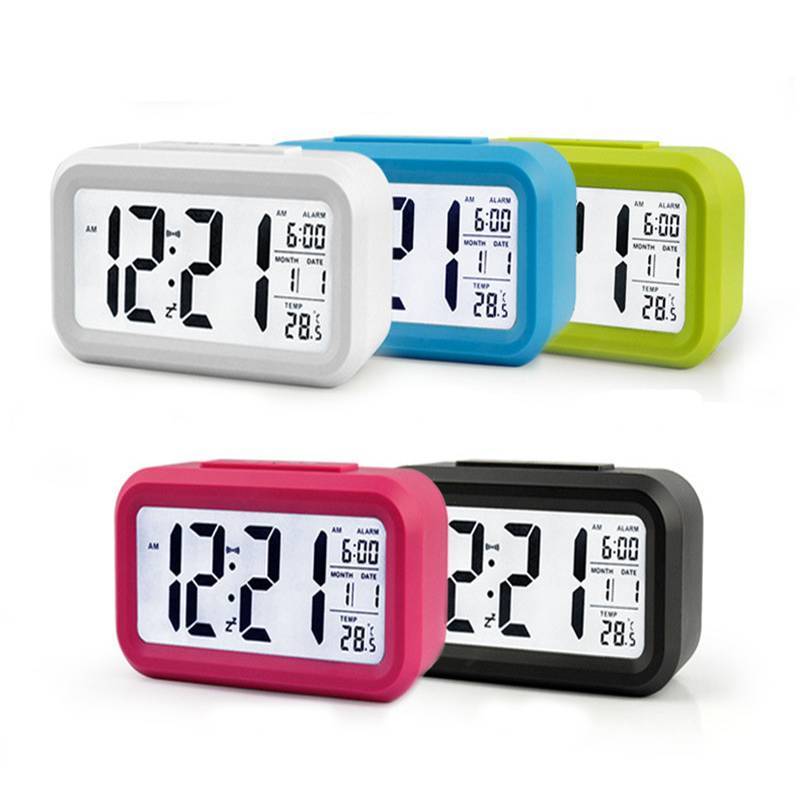 Digital Kids Alarm Clock With Led Display And Calendar For Home And School Use