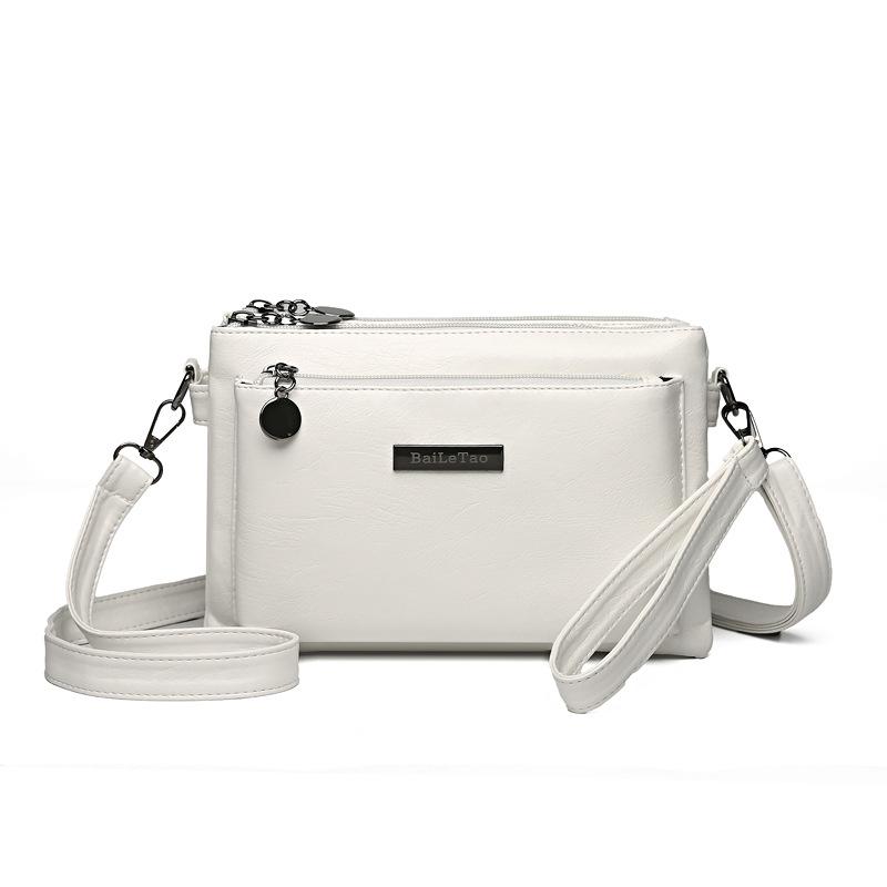 Middle-aged Mother Bag Female PU Messenger Bag Multi-layer Shoulder Bag