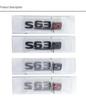 Black AMG Letter Badges for Mercedes C-Class, E-Class, GLS63s, E63s, C63s - Rear Tail Modified Car Stickers