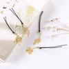 Korean Creative Floral Brass Bookmark - Customizable Gift