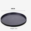 Round Wooden Pallet,  Multifunctional Storage Plate, Tea Tray,Food, Bread Pan, Household Kitchen Supplies, Black, Brown, 21-37cm