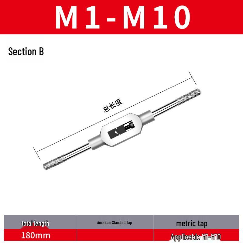 Feingewinde Handgewindebohrer M8-M20 Satz (5 Stücke)