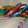 Colored 3.0mm x 5m Anodized Aluminum Wire for Handmade Bicycle Weaving and DIY Modeling