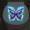 Luminous Colorful Butterfly Wall Sticker, Glow-In-The-Dark Toilet Sticker, Self-Adhesive And Waterproof, A Great Home Decor