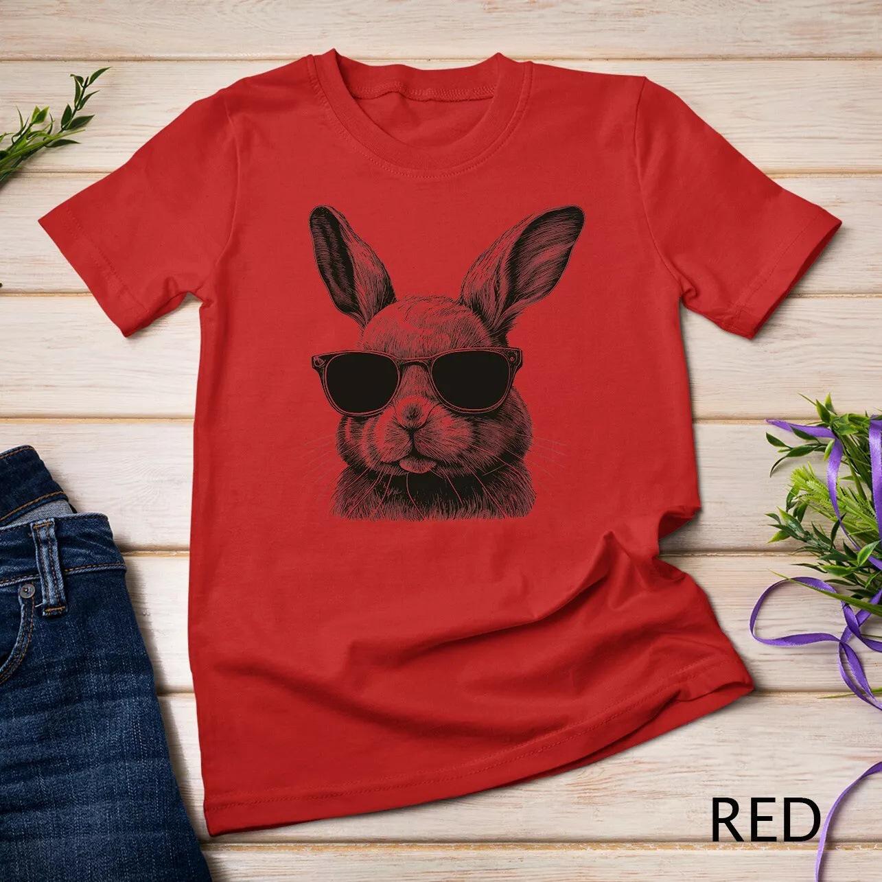 

Women s Retro Rabbit Easter Cartoon Cotton T-shirt L