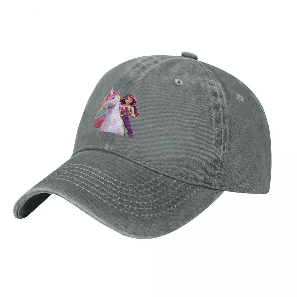 Unicorn Academy Sophia Wildstar Baseball Caps Fashion Denim Fabric Hats Adjustable Casquette Streetwear Baseball Cowboy Hat