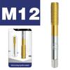 Baiste Titanium Spiral Taps Set: Cobalt-Plated M3-M12