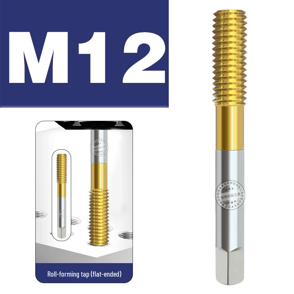 Baiste Titanium Spiral Taps Set: Cobalt-Plated M3-M12