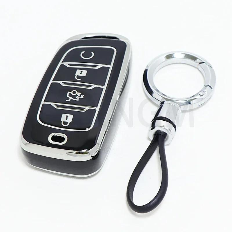 TPU Shell Car Key Case Key Fob Protecor Holder For Changan CS85 CS35 Plus CS25 CS95 CS85 Coupe Keychain Protection Cover