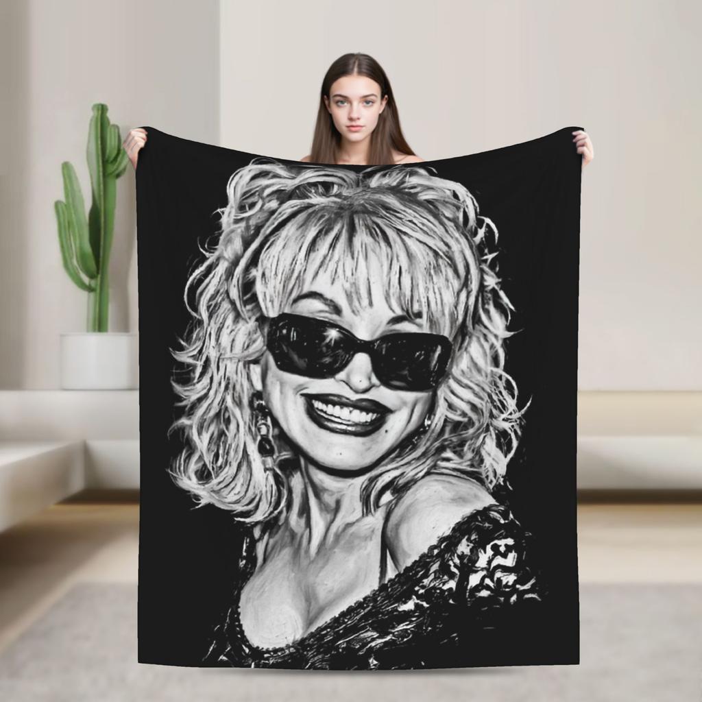 Rip Dolly Parton Blanket Multiple Sizes Soft And Lightweight Throw Blankets For Sofa Couch And Bed