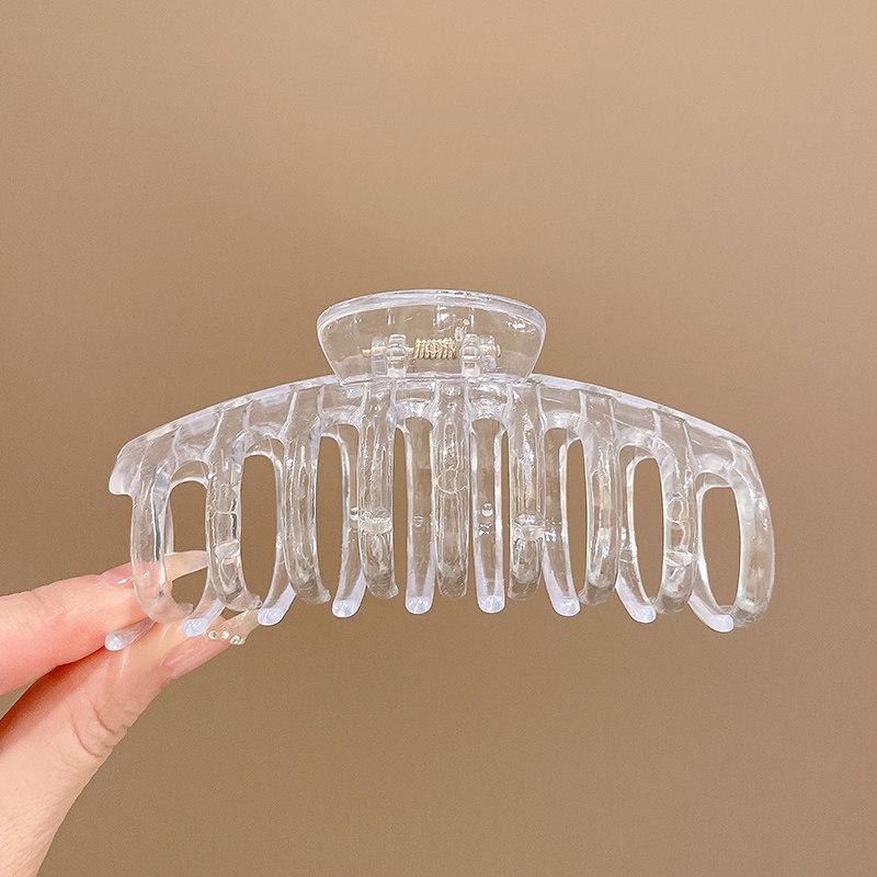 Elegant Large Hair Claw Clip for Thick Hair - High-End Korean Updo Shark Clip