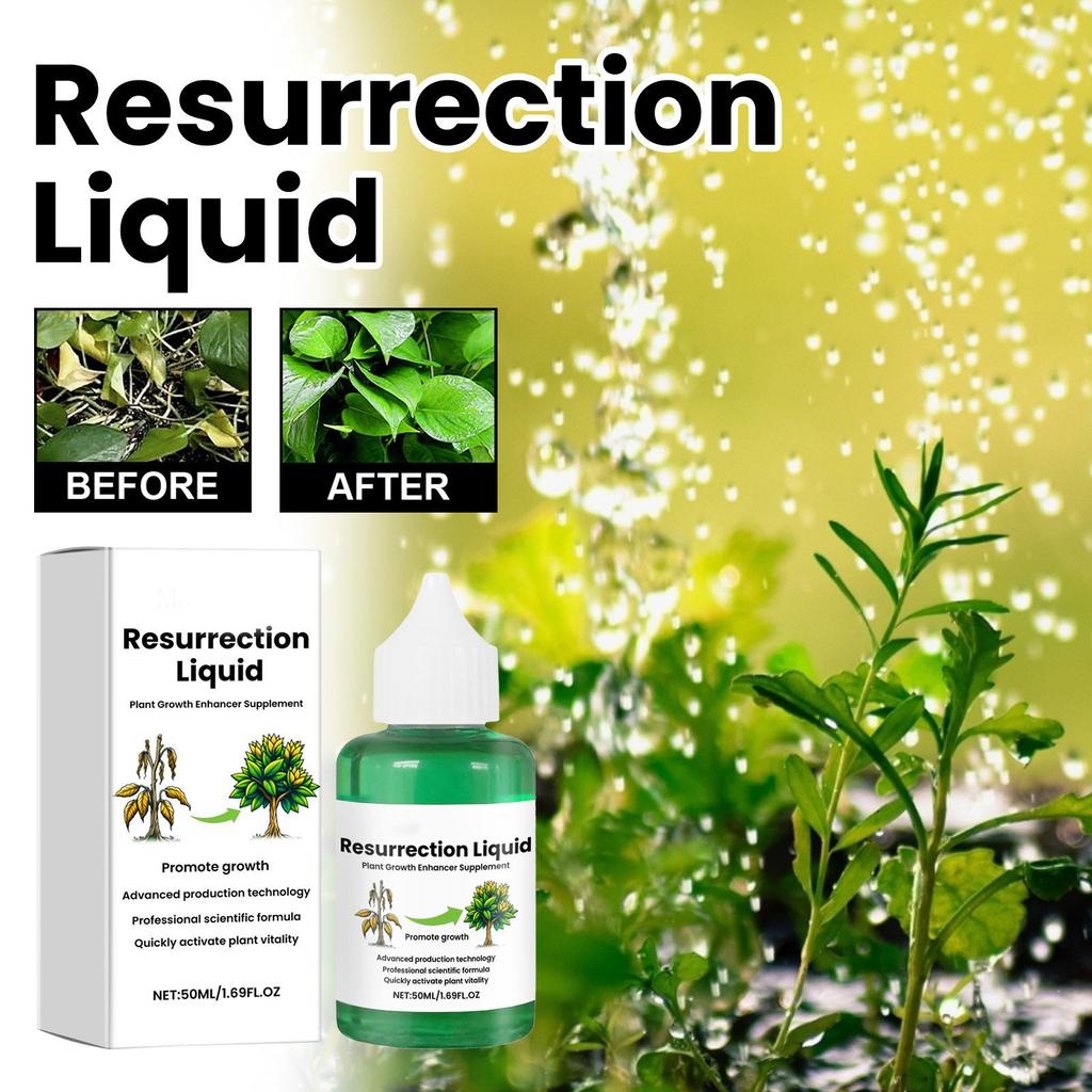 Plant Resurrection Liquid Fruit Vegetable Fertilizers Fast Glowing Indoor Garden Hydroponic Plant Nutrient Solution 50ml