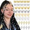 Legierung Gold Silber Zopf Haarring Dreadlock Haarring Hippie Stil Haaraccessoires Loc Haar Schmuck Für Zöpfe Für Mädchen Frauen