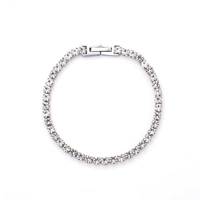 Voll Diamant Armband Nische Leichter Luxus Helle Farbe Reihe Diamant Krappenfassung Zirkonia Armband
