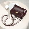Genuine Leather Top Handle Crossbody Bag for Women Vintage Oil Wax Leather Shoulder Bag Small Luxury Designer Satchel Handbag
