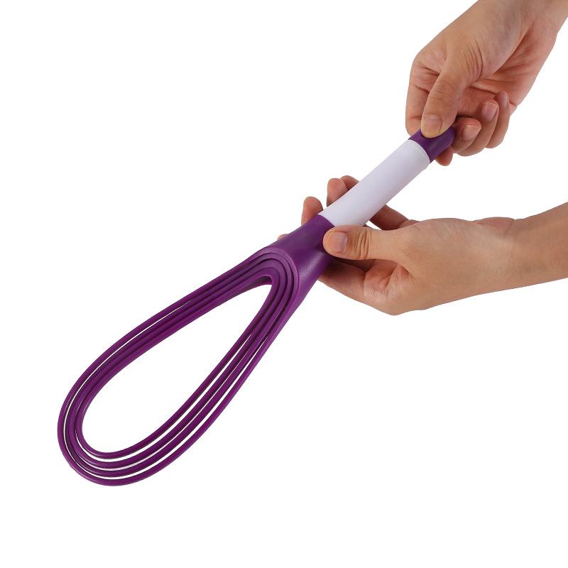 Kolorowy składany trzepak obrotowy - Wielofunkcyjne ręczne narzędzie kuchenne