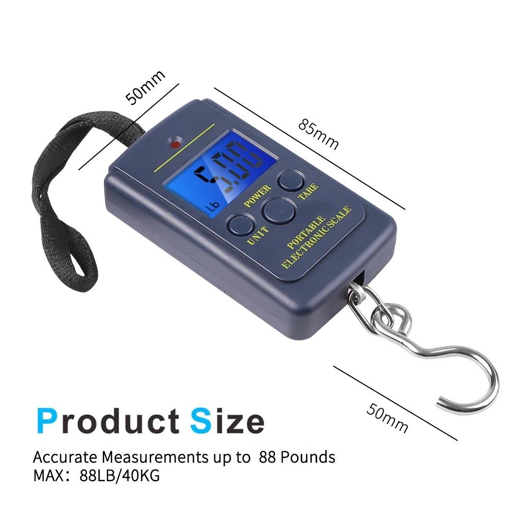 Electronic 50Kg 10G Hanging Scale Lcd Kitchen Digital Scale Backlight Fishing Weights Pocket Scale Travel Luggage Scales