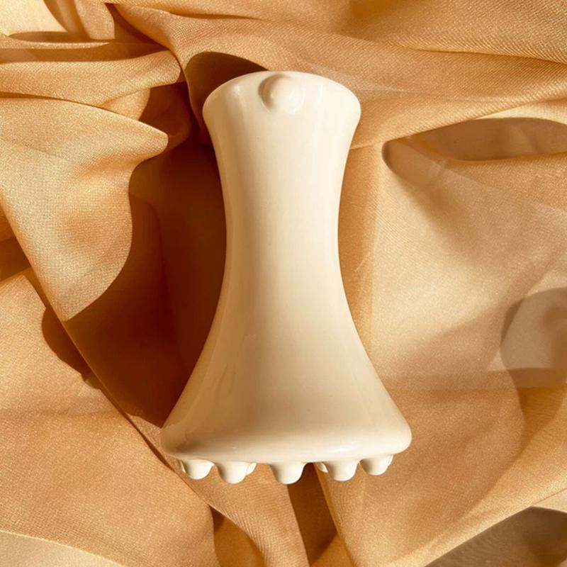 White Ceramic Gua Sha For Face Body Massage Tool Body Guasha Board For Relief Massage Face Lift Gua Sha Massager