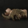 Metal Pangolin Figurine Pangolin Statue Paperweight Ornament Animal Sculptures Desktop Decorations for Home Office Decors Y5GB