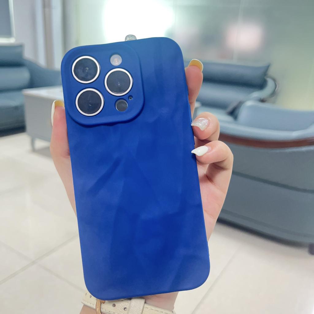 Pokročilý smysl pro pouzdro na mobilní telefon Iphone17 14promax 13 11 Matný plisovaný 12 Měkký obal Proti pádu 16