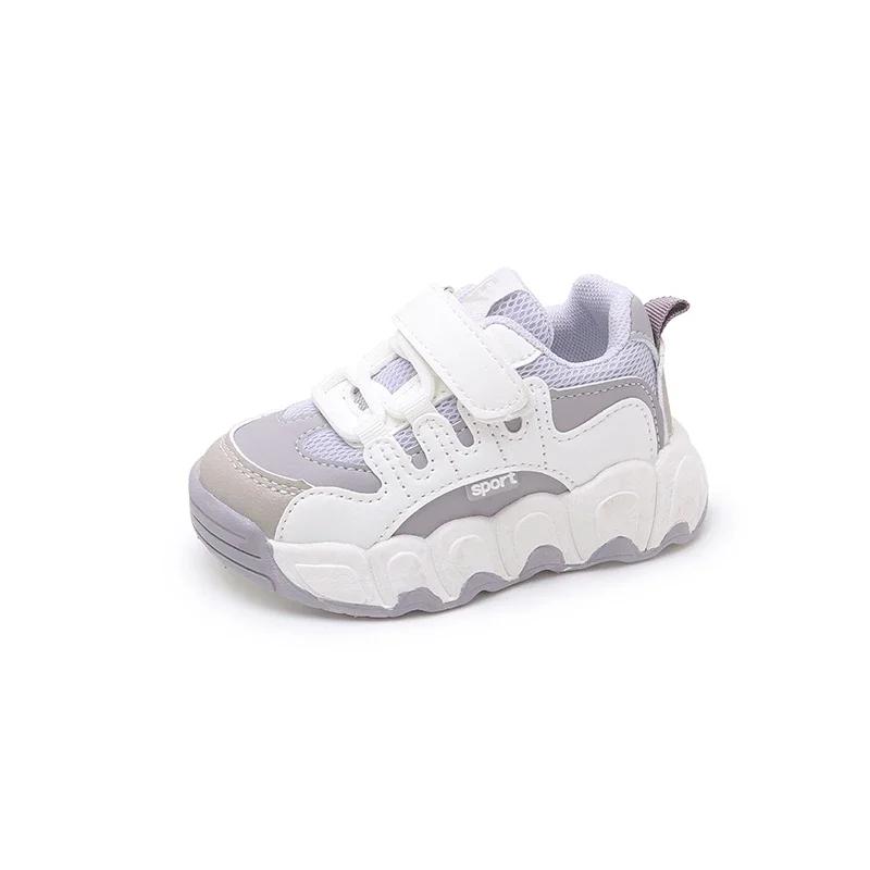 

Детская модная обувь для бега 2024 Новая универсальная спортивная обувь для мальчиков Увеличивающие рост Повседневные кроссовки для девочек Износостойкие Грязеотталкивающие 21 фиолетовый