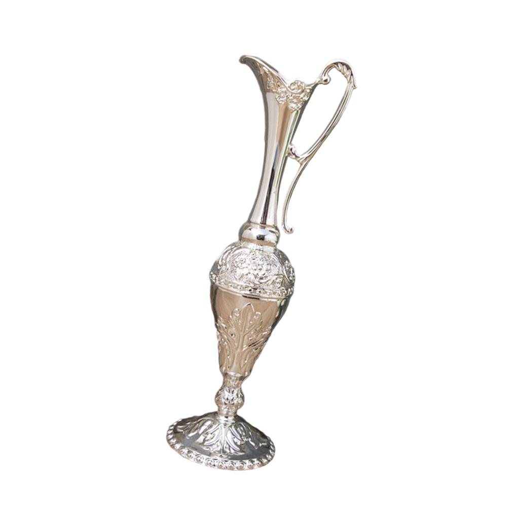 Minimalists Metal Vases European Vintage Embossed Flower Container For Florals Arrangements Centerpieces Decoration