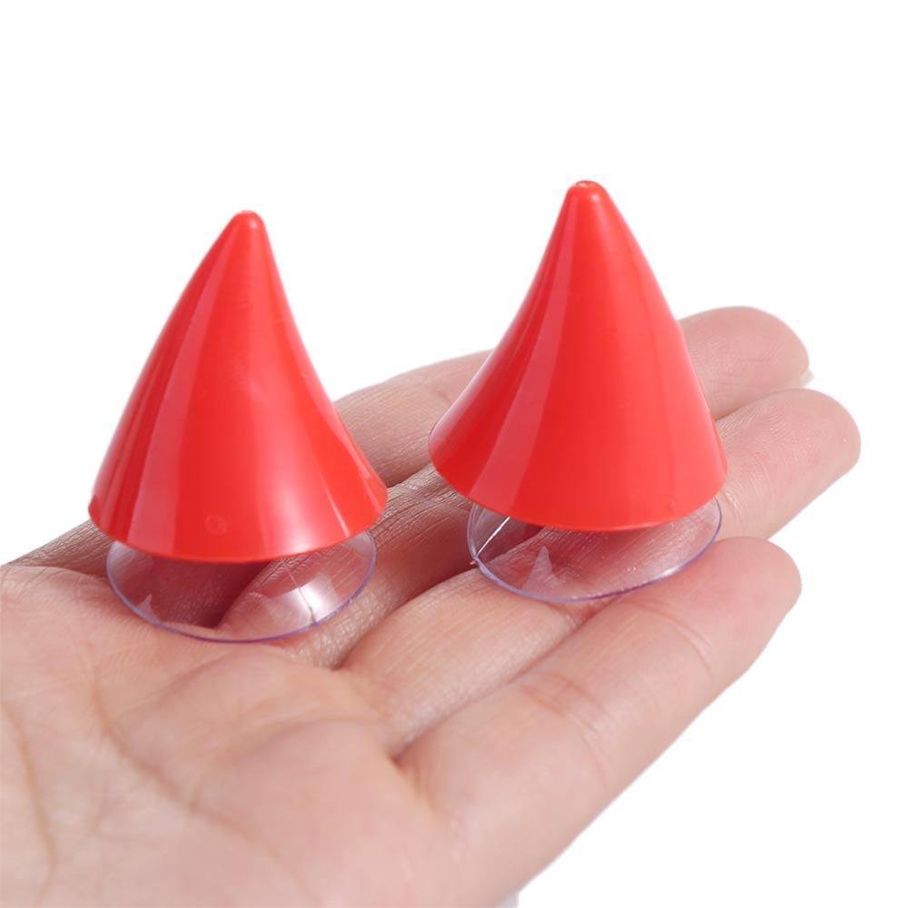 1 paar Vleugelvormige Motorhelm Hoorn Siliconen Moto Helm Decoratie Motocycle