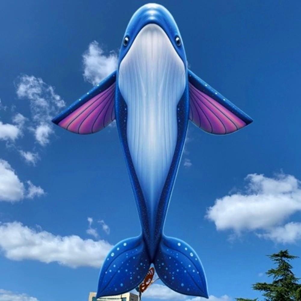 Marine Animal Giant Blue Whale Kite Good Flying Children's Kite New Flying Fish Kite Sports Fun