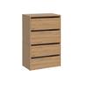 Shoe Cabinet Modo Shoes X2 Double 4 Shelves Artisan Oak Shelving For Home Office