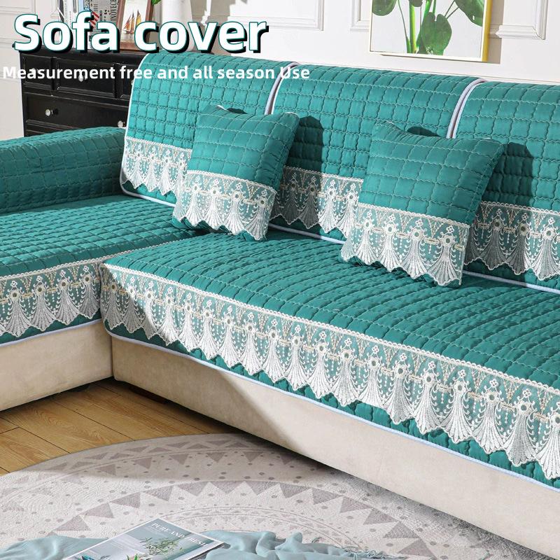 

Sofa Cushions, All-season Thickened Sofa Cushions Household Non-slip Sofa Pillowcases Backrest Covers 70*70cm зелёный