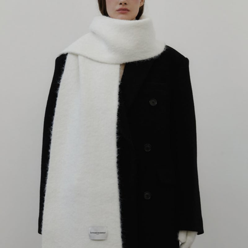 

LOVE ME MONSTER Mild Winter Muffler_2COL(WHITE/BROWN) (L244MMFG02) BROWN