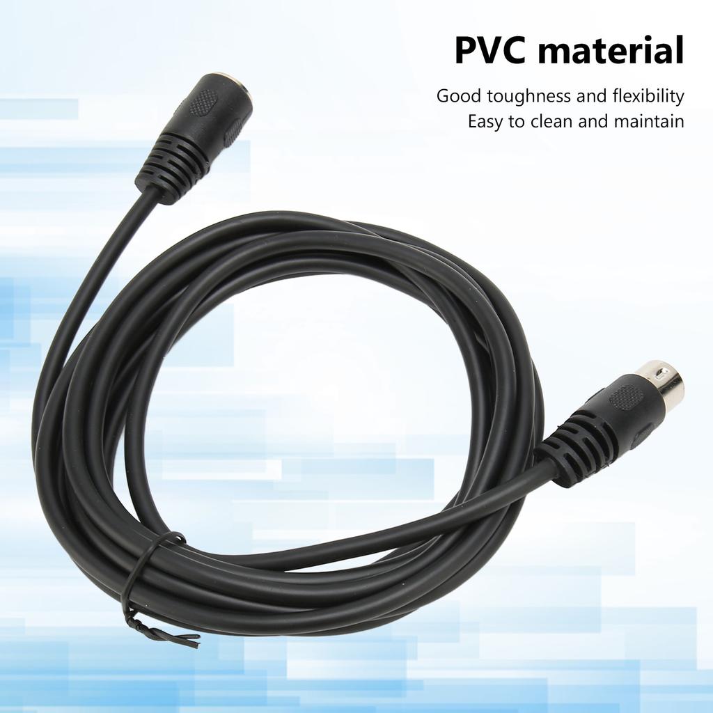 6 Pin DIN Male To Female Cable Sound Data Signal Connection Extension Cord for Digital Sound Devices