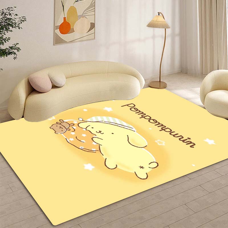 New Pom Pom Purin Cartoon Carpet for Bedroom, Living Room, Home, Sofa Decoration, Children's Play Decoration, Floor Mat Gift