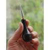 Leather Universal Awl DIY Handmade Leathercraft Reamer Scriber Marker Hand Sewing Tool Stainless Steel Head Wood Handle