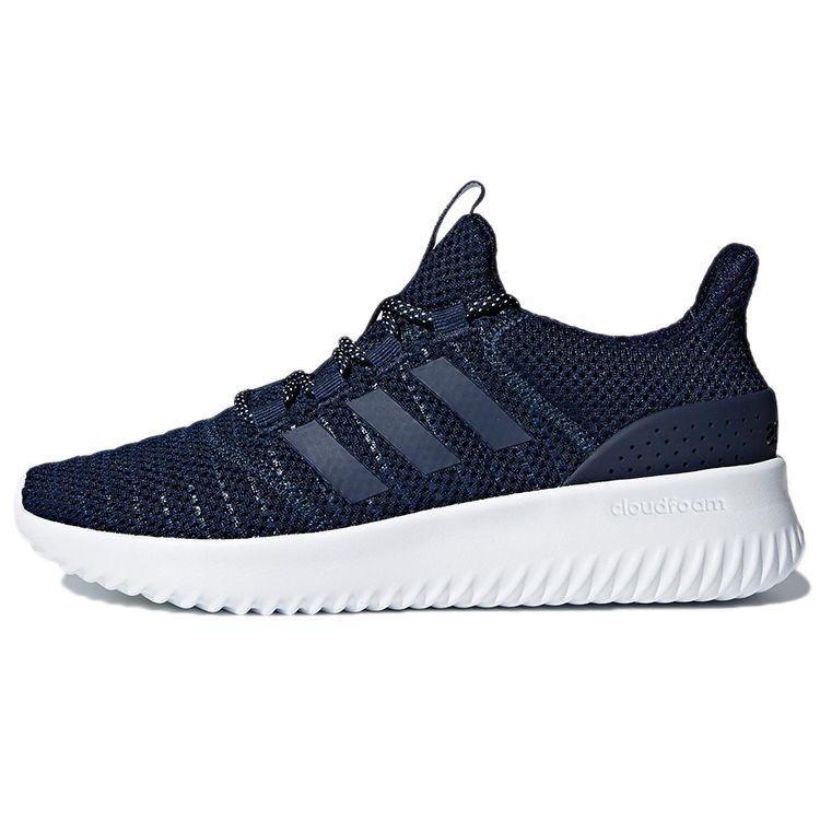 Adidas Ultimate Fabric Durable Low-Top Running Shoes Women Sneakers Navy-Blue DB0606