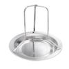 Chicken Roaster Rack Stainless Steel Vertical Roaster Chicken Stand Holder with Drip Pan for Oven