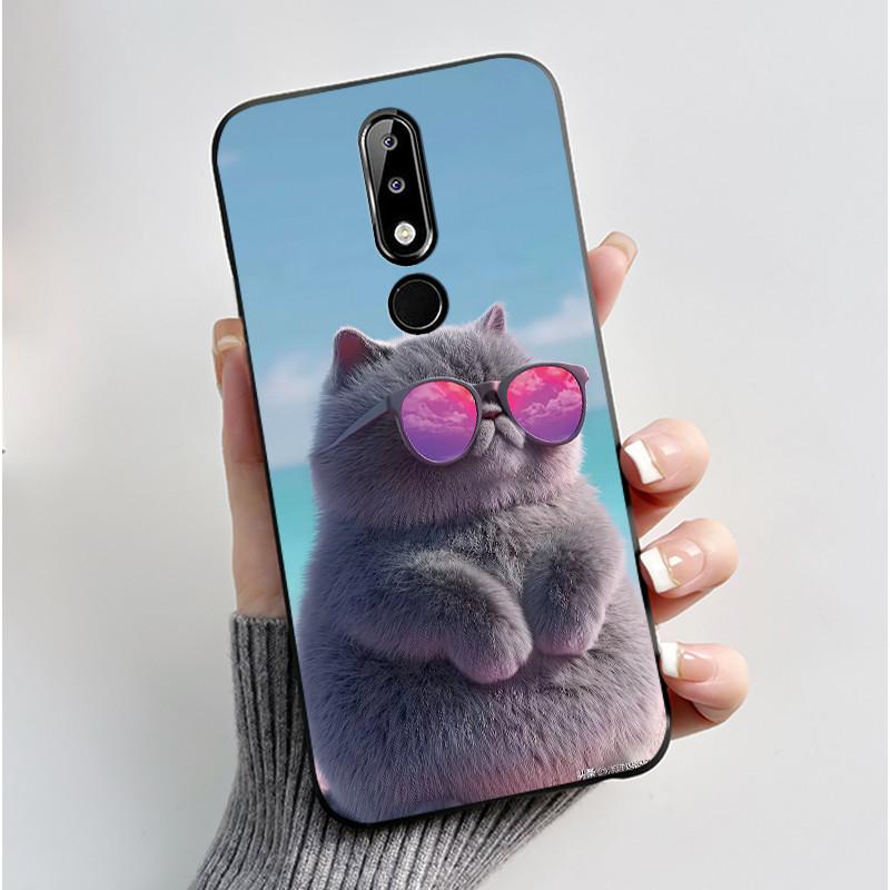 Casing For Nokia 5.1 Plus 6.1 Plus X5 X6 Luxury Dragon Cute Cool Boys Girls Soft silicon Phone Case Back Cover Black Matte Shell
