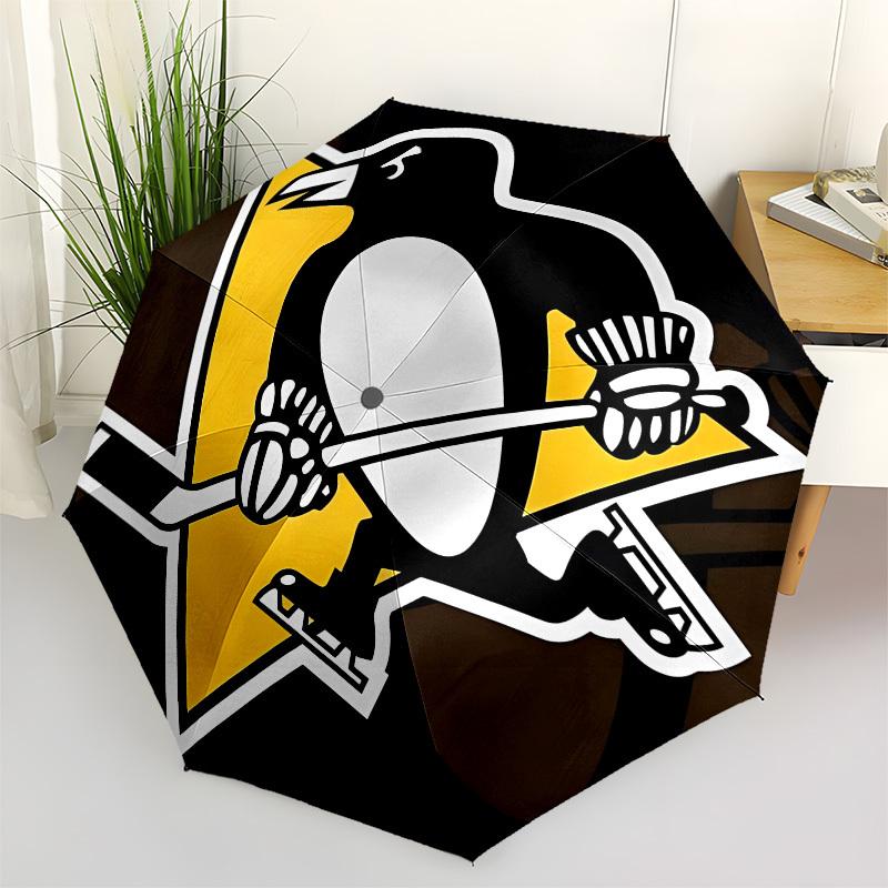

Penguins Hockey- Automatic Opening and Closing, 8-rib Structure Portable Umbrella, Suitable for Men and Women in All Seasons - Perfect Gift