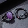 Elegant and Luxurious Inlaid Synthetic Stone Leaves, Engagement Rings, Wedding Jewelry Accessories, Valentine's Day Gifts